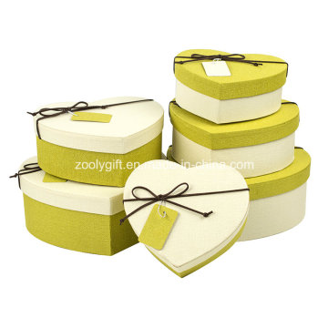 Hearted Shape Special Textured Paper Gift Packing Boxes